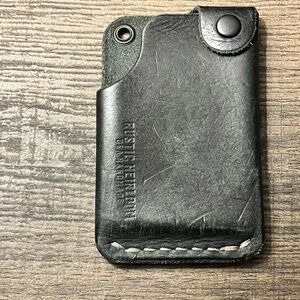 Rustic heirloom hitchhiker wallet